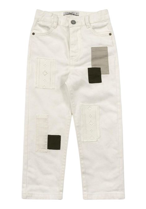 Cream cotton jeans for children Manuel Ritz | 3391PANNA