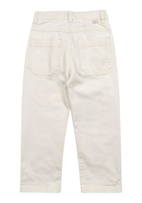Cream cotton jeans for children Manuel Ritz | 3391PANNA