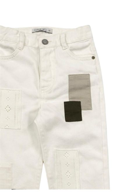 Cream cotton jeans for children Manuel Ritz | 3391PANNA