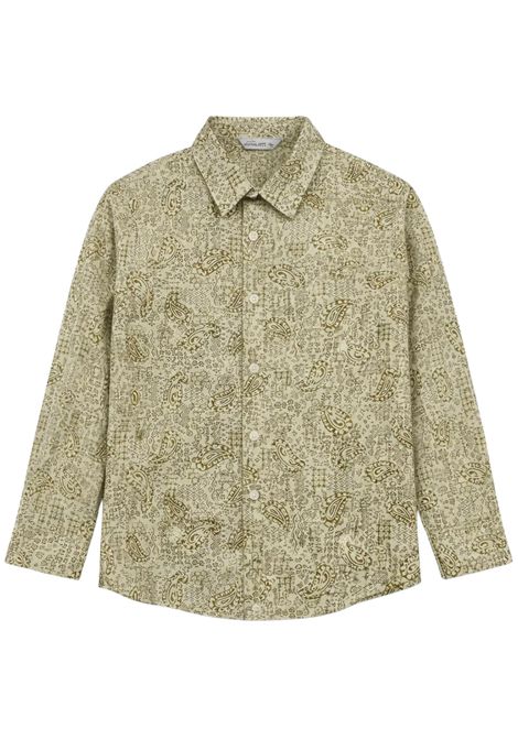 Green cotton shirt for children Manuel Ritz | 3392VERDE