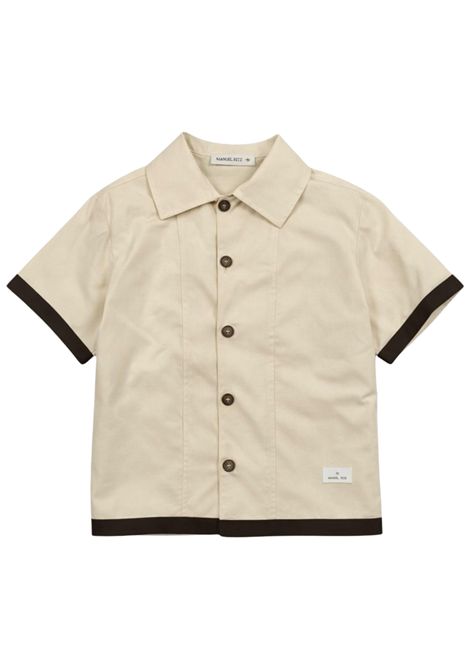 Camicia bambino sabbia in cotone Manuel Ritz | 3394SABBIA