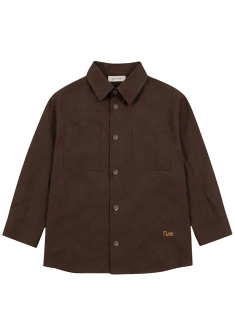 Children's linen and viscose shirt Manuel Ritz | 3397MARRONE