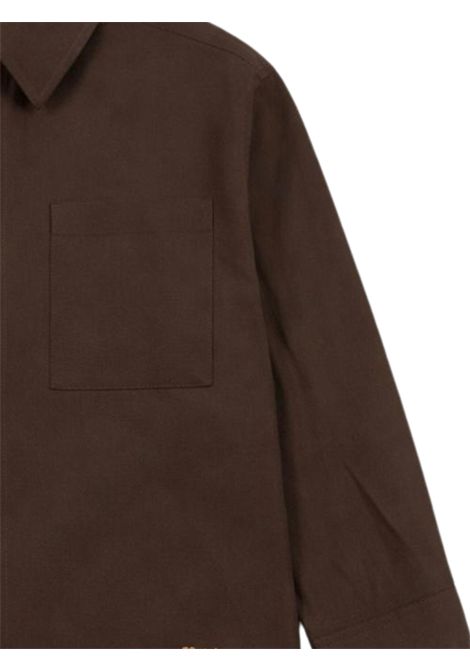 Children's linen and viscose shirt Manuel Ritz | 3397MARRONE