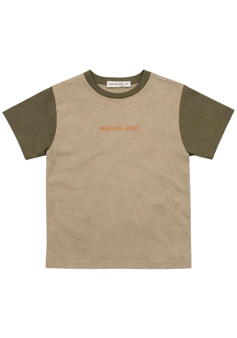 T-shirt bambino in lino e cotone Manuel Ritz | 3417SABBIA