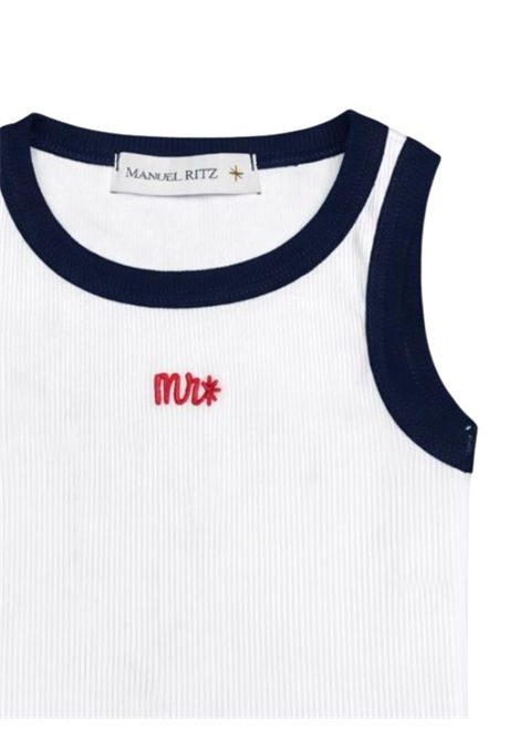 Canotta neonato bianca in cotone Manuel Ritz | 3421BIANCO