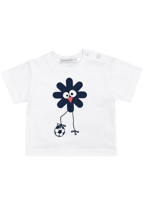 White cotton baby T-shirt Manuel Ritz | 3422BIANCO