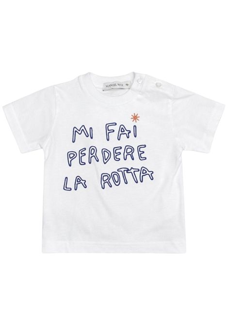White cotton baby T-shirt Manuel Ritz | 3423BIANCO