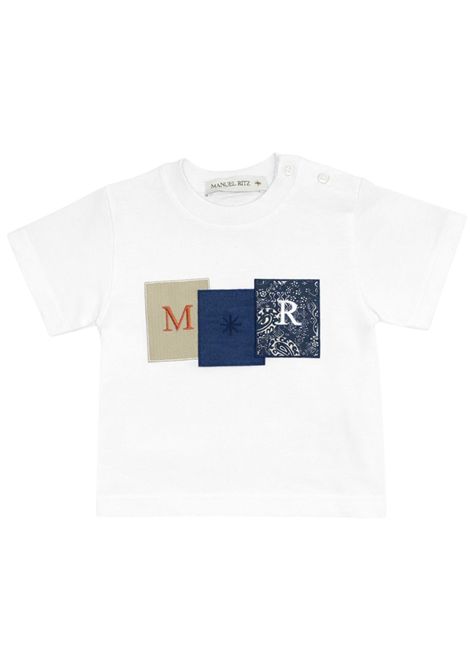 White cotton baby T-shirt Manuel Ritz | 3426BIANCO