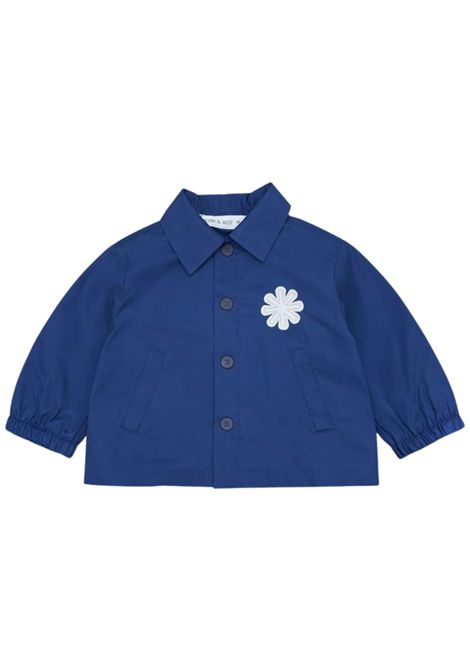 Blue cotton baby shirt Manuel Ritz | 34555BLU