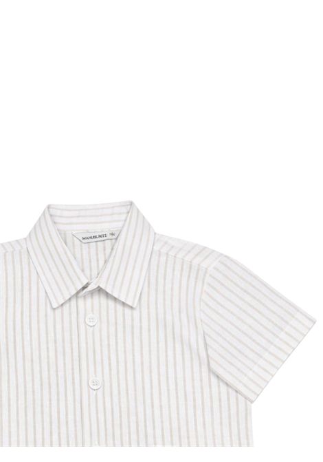 Newborn linen and cotton shirt Manuel Ritz | 34588PANNA
