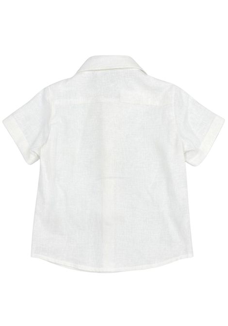 Newborn shirt in linen and viscose Manuel Ritz | 34622PANNA