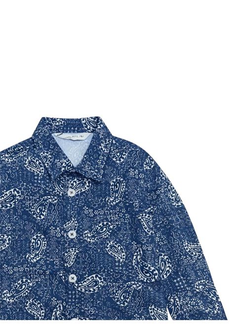 Blue cotton baby shirt Manuel Ritz | 3465BLU