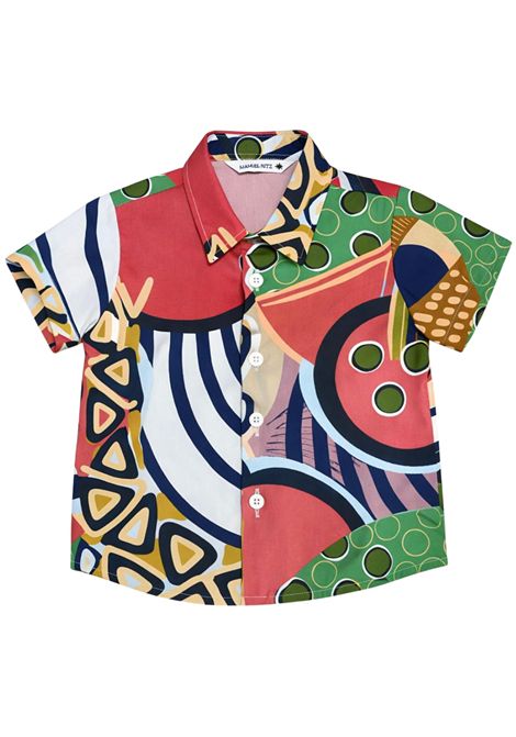 Multicolored cotton baby shirt Manuel Ritz | 3468MULRICOLOR