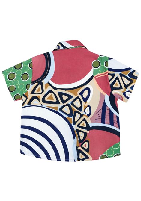 Multicolored cotton baby shirt Manuel Ritz | 3468MULRICOLOR