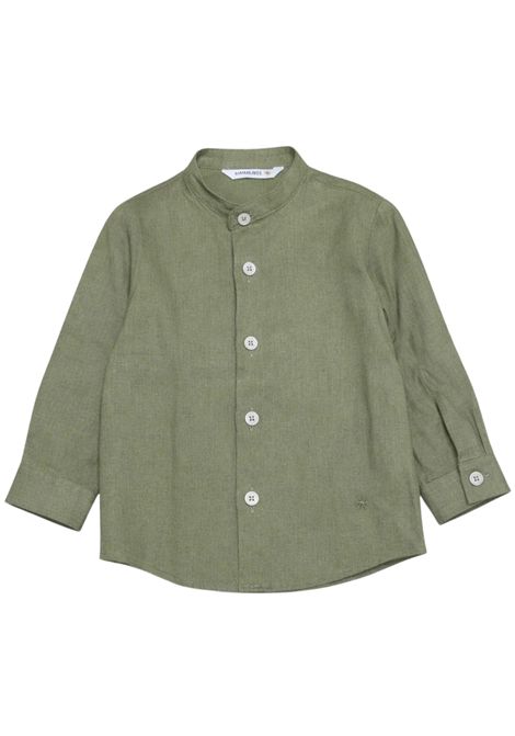 Newborn shirt in linen and viscose Manuel Ritz | 34733VERDE