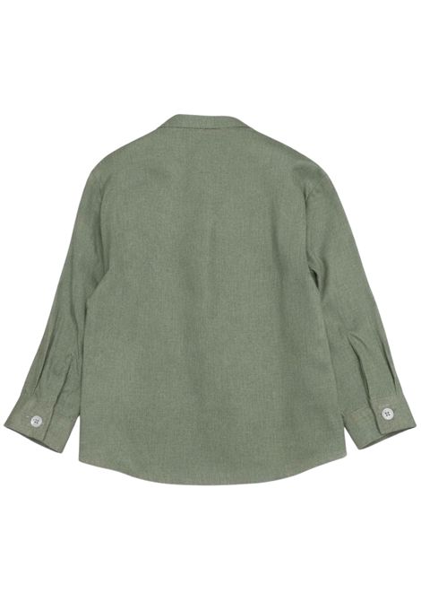 Newborn shirt in linen and viscose Manuel Ritz | 34733VERDE