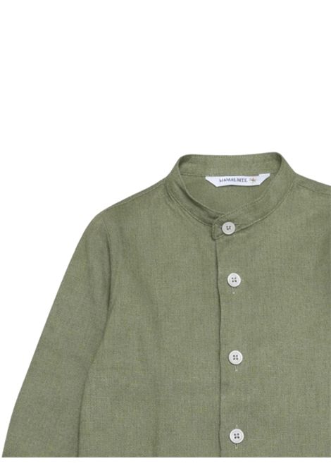 Newborn shirt in linen and viscose Manuel Ritz | 34733VERDE