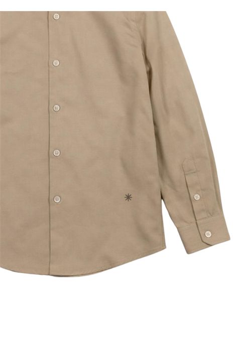 Camicia bambino in lino e viscosa Manuel Ritz | 3478SABBIA
