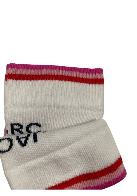 Calzini bambina bianchi in cotone MARC JACOBS | W10199/DELBIANCO