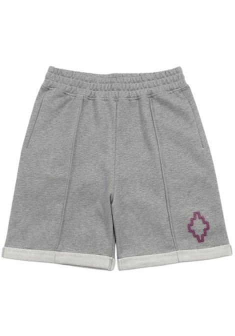 Bermuda bambino grigio in cotone MARCELO BURLON | BB036GRIGIO