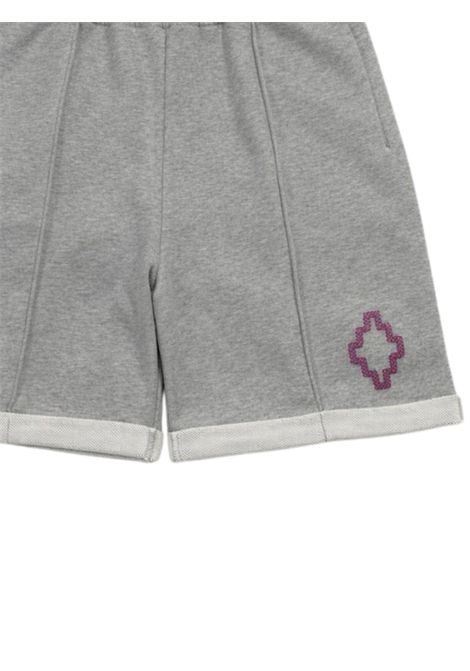 Bermuda bambino grigio in cotone MARCELO BURLON | BB036GRIGIO