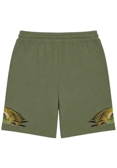 Bermuda bambino verde in cotone MARCELO BURLON | BBE020VERDE