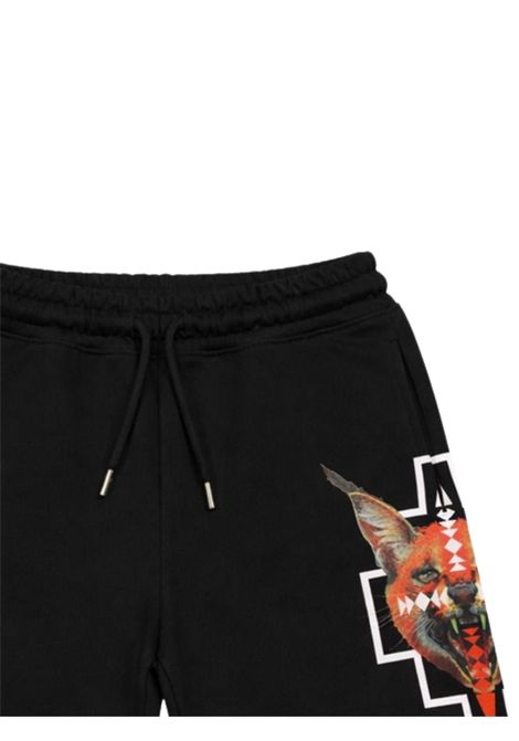 Bermuda bambino nero in cotone MARCELO BURLON | BBE051NERO