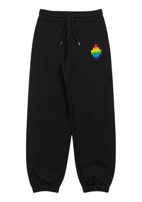 Pantalone bambino nero in cotone MARCELO BURLON | BFP032NERO