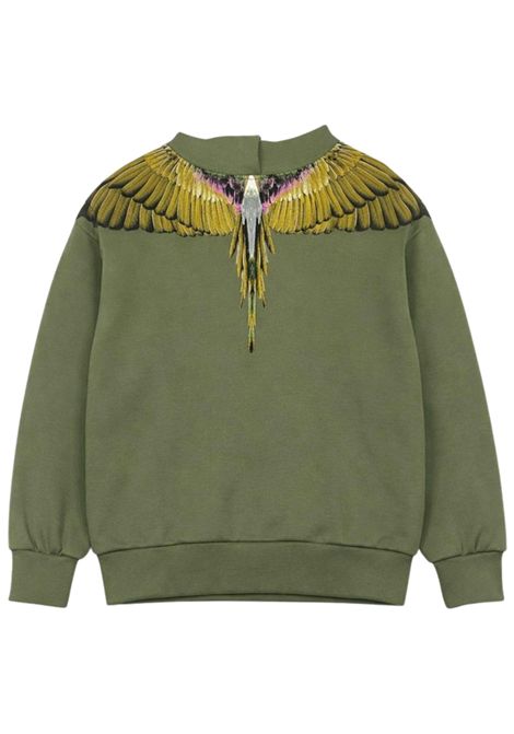 Felpa bambino verde in cotone MARCELO BURLON | BHS022VERDE