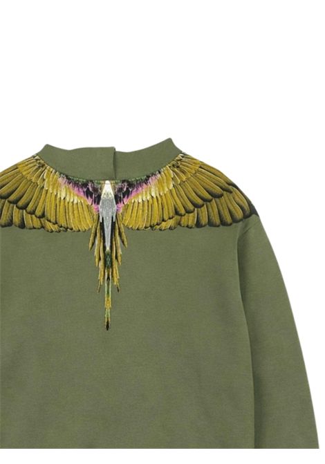 Felpa bambino verde in cotone MARCELO BURLON | BHS022VERDE