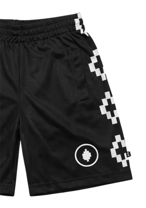 Bermuda bambino nero in nylon MARCELO BURLON | BSH004NERO