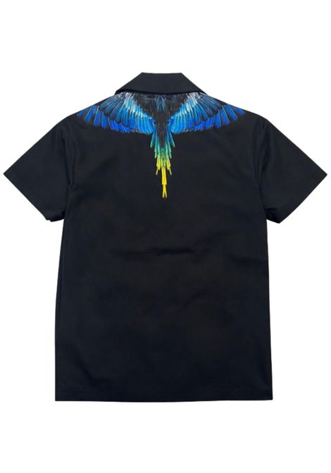 Camicia bambino nera in cotone MARCELO BURLON | BSI123NERO