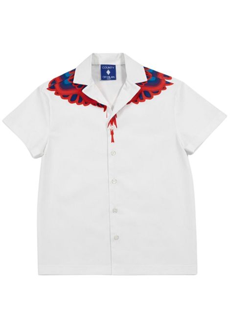 White cotton children's shirt MARCELO BURLON | BSI124BIANCO