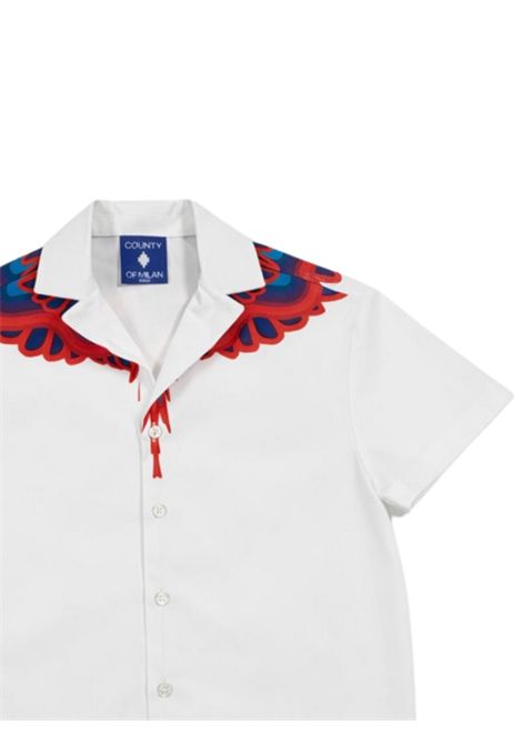 White cotton children's shirt MARCELO BURLON | BSI124BIANCO
