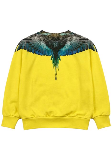 Felpa bambino gialla in cotone MARCELO BURLON | BSW019GIALLO