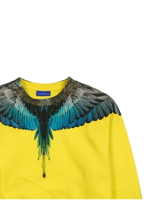 Felpa bambino gialla in cotone MARCELO BURLON | BSW019GIALLO