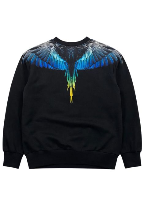 Felpa bambino nera in cotone MARCELO BURLON | BSW019NERO