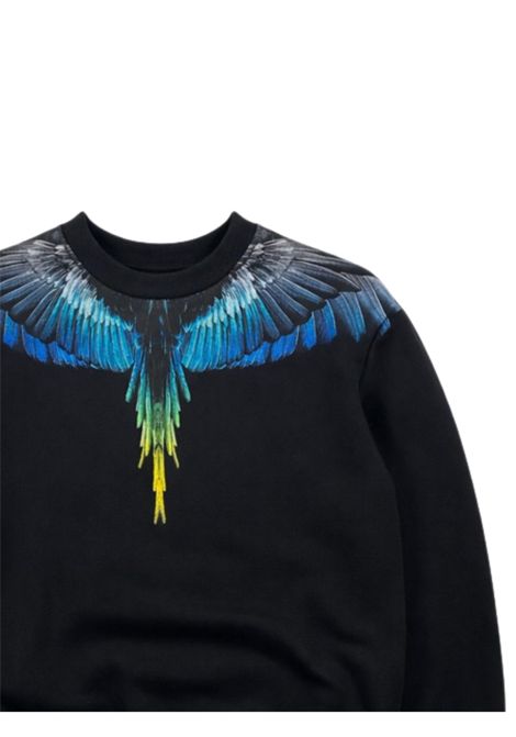 Felpa bambino nera in cotone MARCELO BURLON | BSW019NERO