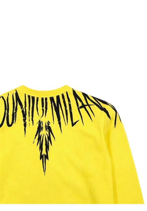Felpa bambino gialla in cotone MARCELO BURLON | BSW024GIALLO