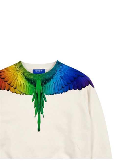Felpa bambino bianca in cotone MARCELO BURLON | BSW031BIANCO