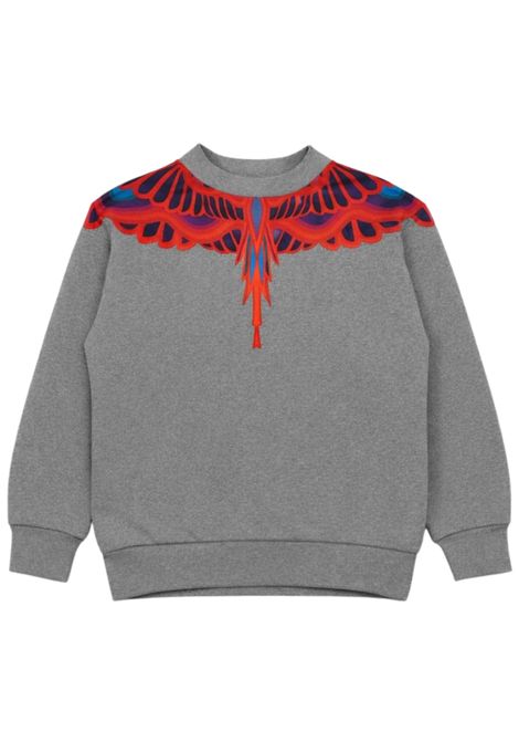 Felpa bambino grigia in cotone MARCELO BURLON | BSW041GRIGIO