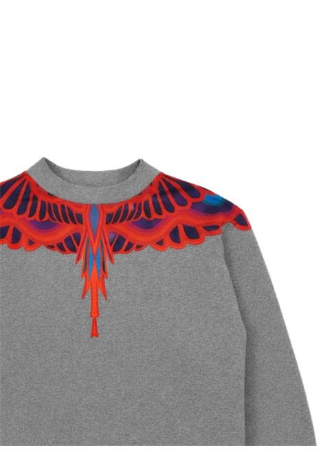 Felpa bambino grigia in cotone MARCELO BURLON | BSW041GRIGIO