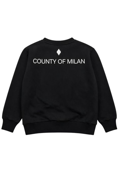 Felpa bambino nera in cotone MARCELO BURLON | BSW054NERO