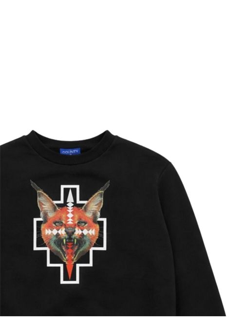 Felpa bambino nera in cotone MARCELO BURLON | BSW054NERO