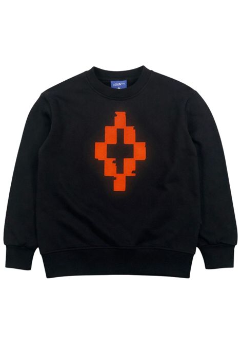Felpa bambino nera in cotone MARCELO BURLON | BSW055NERO