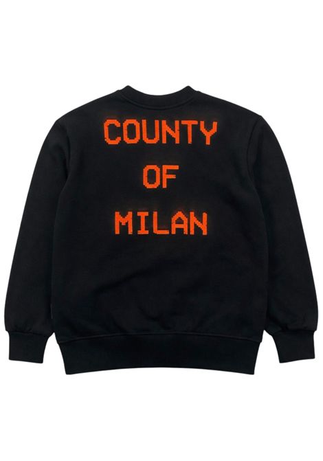 Felpa bambino nera in cotone MARCELO BURLON | BSW055NERO