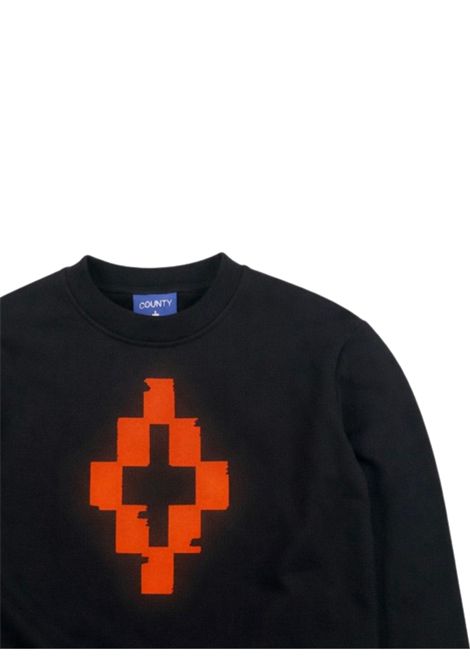 Felpa bambino nera in cotone MARCELO BURLON | BSW055NERO