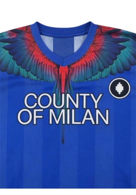 T-shirt bambino blu in nylon MARCELO BURLON | BTH003BLU