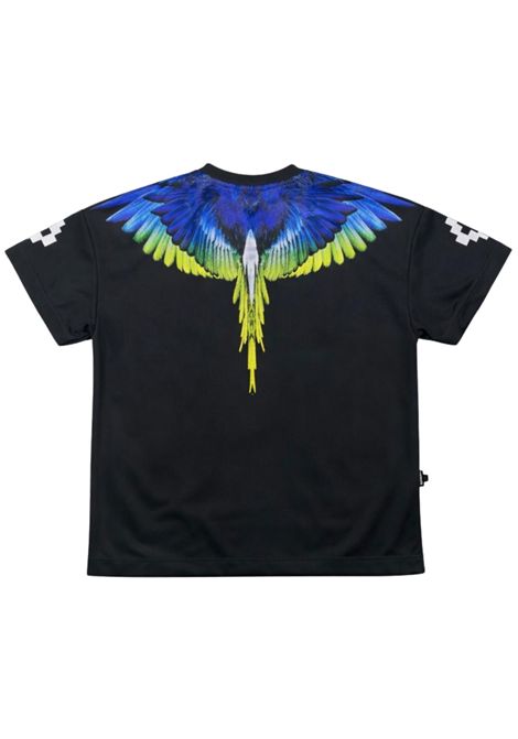 T-shirt bambino nera in nylon MARCELO BURLON | BTH003NERO