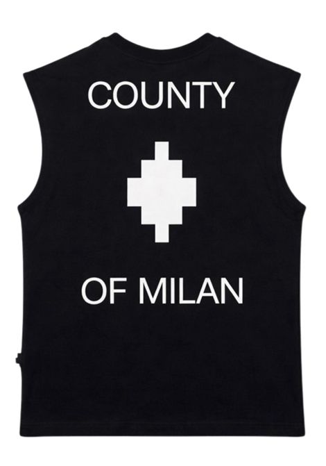 T-shirt unisex nera in cotone MARCELO BURLON | BTH007NERO